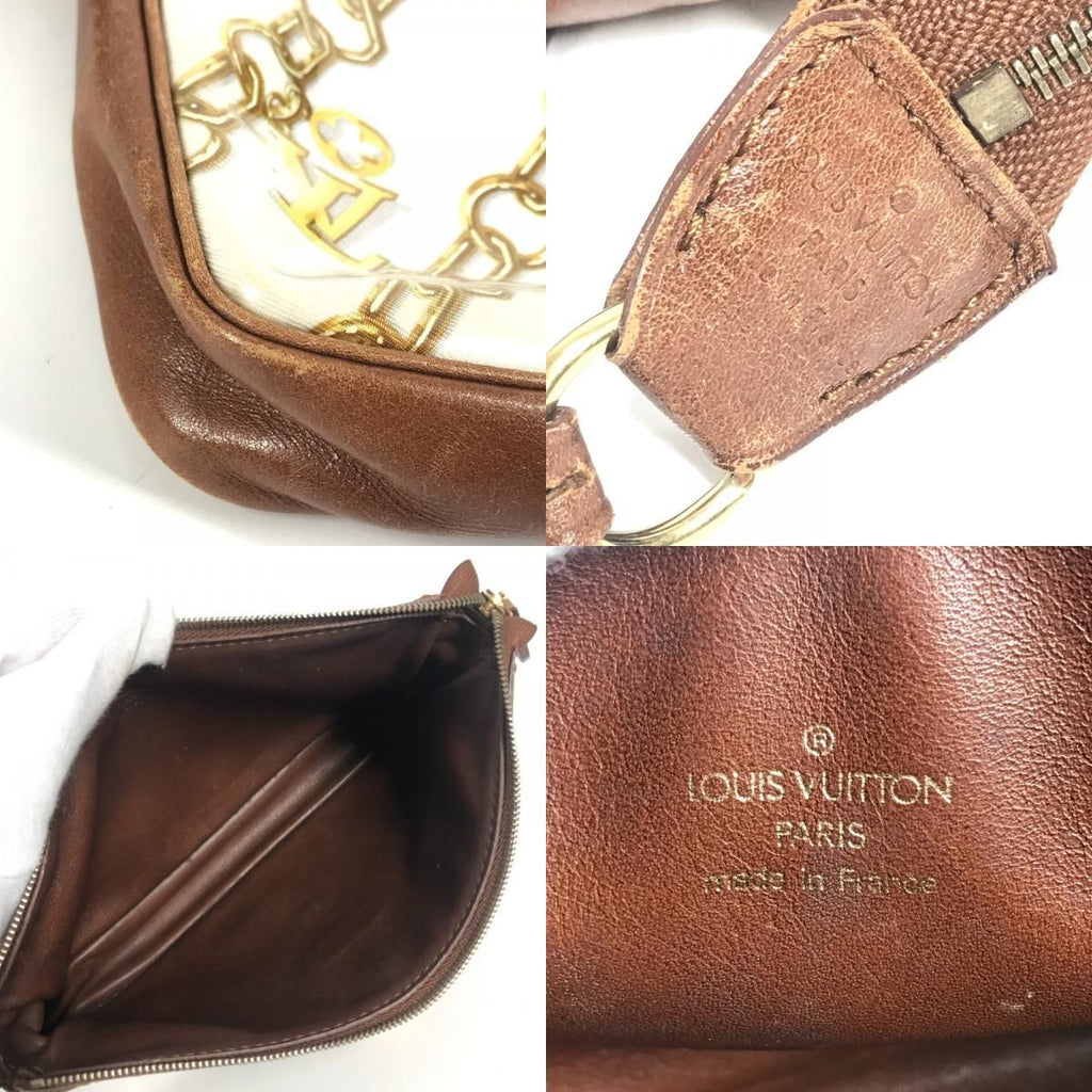 Louis Vuitton Shoulder Bag Pochette Vinyl Leather White — view 8