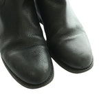 Chanel Leather Middle Boots Short CC Logo 35C Black SS OS — view 3