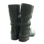 Chanel Leather Middle Boots Short CC Logo 35C Black SS OS — view 5