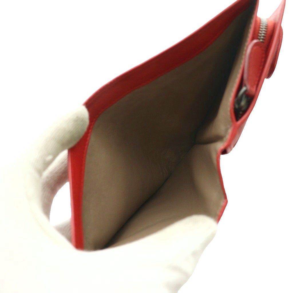Bottega Veneta Intrecciato Bifold Wallet Red SS OS — view 6