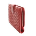 Bottega Veneta Intrecciato Bifold Wallet Red SS OS — view 3