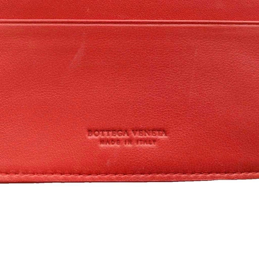 Bottega Veneta Intrecciato Bifold Wallet Red SS OS — view 8