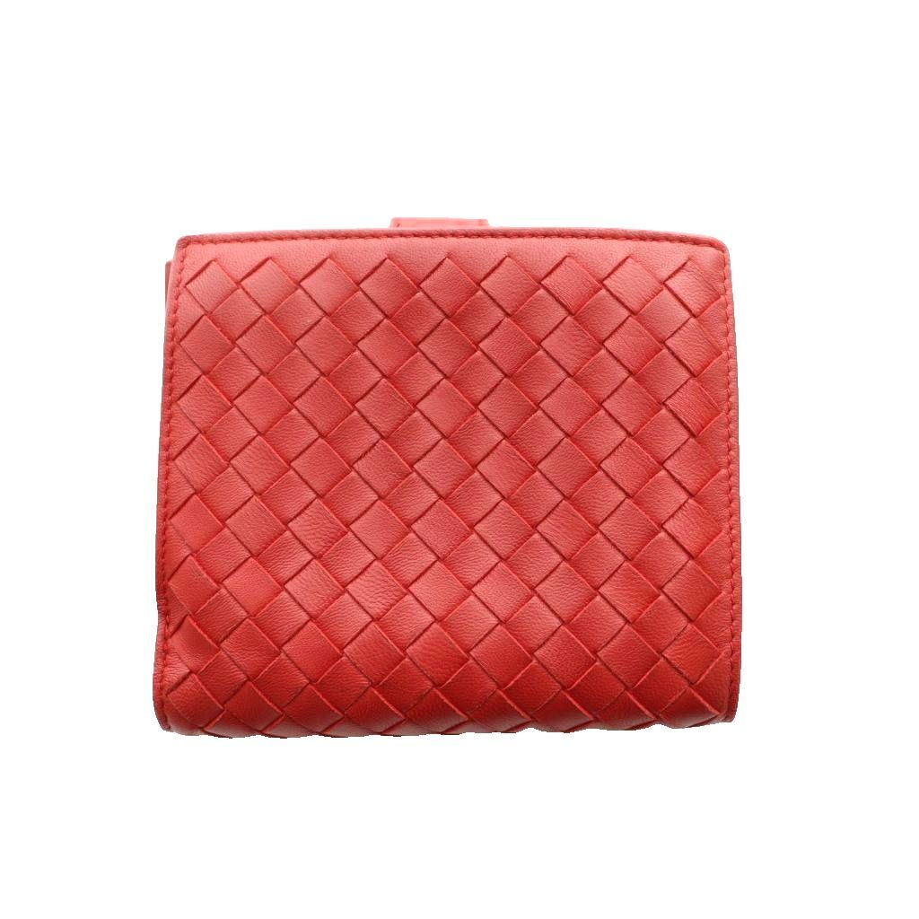 Bottega Veneta Intrecciato Bifold Wallet Red SS OS — view 2