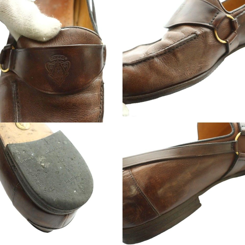 Gucci Vintage Leather Loafers Brown SS OS — view 8