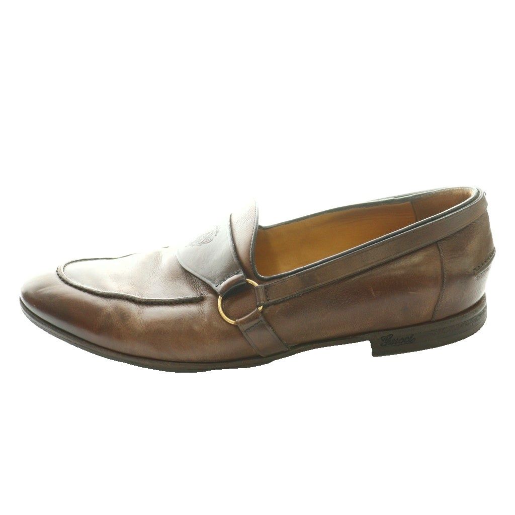 Gucci Vintage Leather Loafers Brown SS OS — view 2