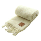 Loewe Anagram Mohair Scarf Shawl Ivory SS OS — view 5