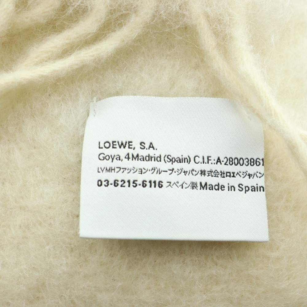 Loewe Anagram Mohair Scarf Shawl Ivory SS OS — view 4
