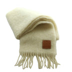 Loewe Anagram Mohair Scarf Shawl Ivory SS OS — view 3