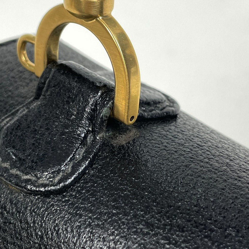 Gucci Bamboo Handbag Vintage Leather Black — view 5