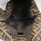 Fendi Zucca Pattern Shoulder Bag Canvas Brown — view 9