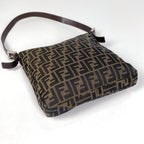 Fendi Zucca Pattern Shoulder Bag Canvas Brown — view 2