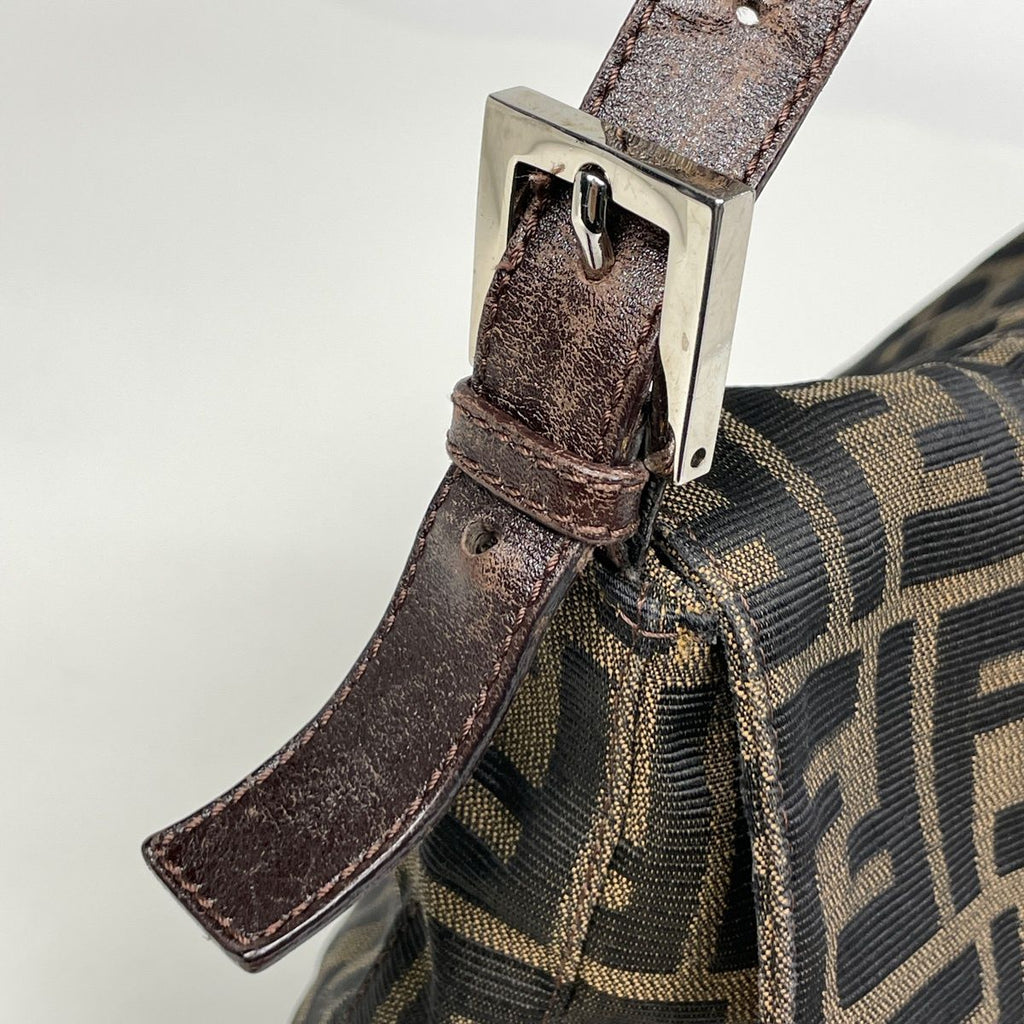 Fendi Zucca Pattern Shoulder Bag Canvas Brown — view 5