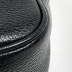 Gucci Soho Shoulder Bag Fringe Interlocking Leather Black — view 3
