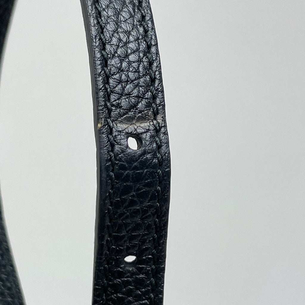 Gucci Soho Shoulder Bag Fringe Interlocking Leather Black — view 6