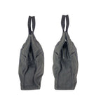 Hermes Her Line MM Gray Silver Canvas Tote — view 7