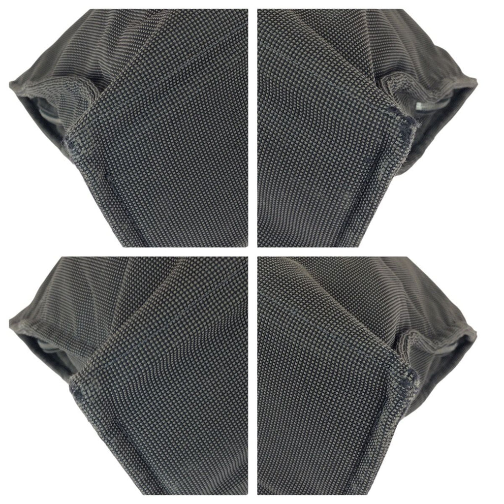 Hermes Her Line MM Gray Silver Canvas Tote — view 3