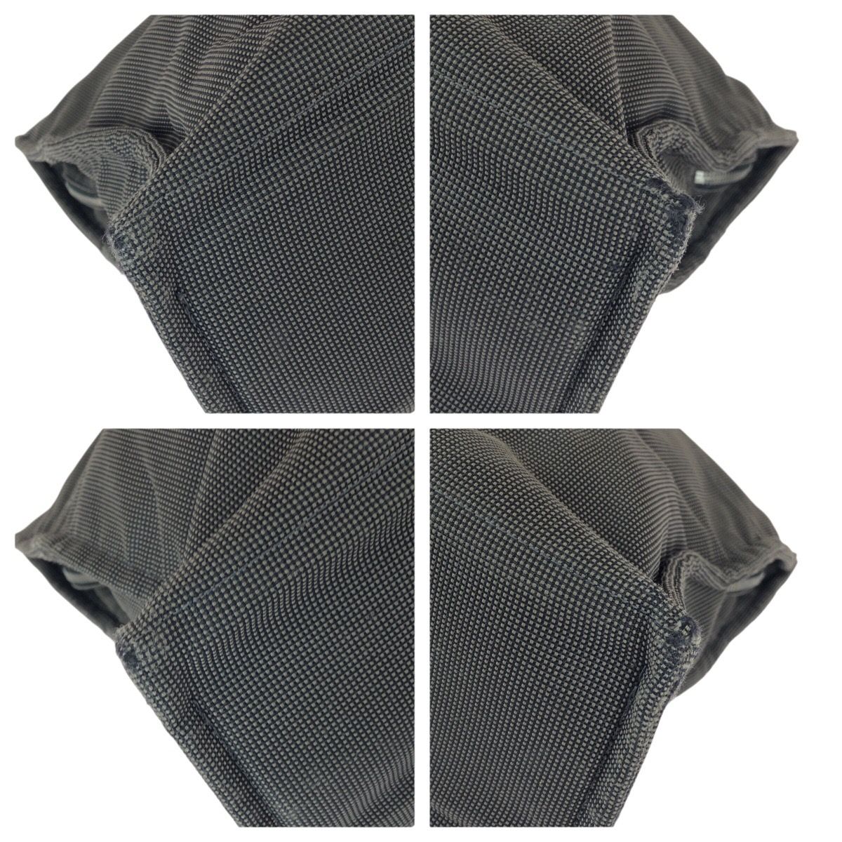 Hermes Her Line MM Gray Silver Canvas Tote — view 3