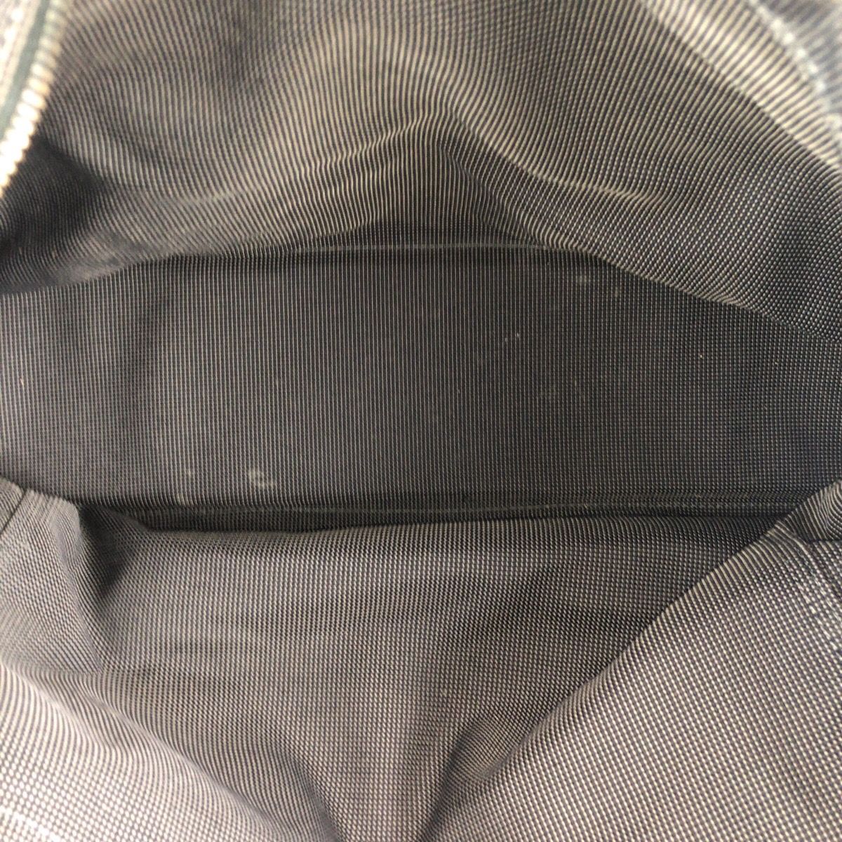 Hermes Her Line MM Gray Silver Canvas Tote — view 8