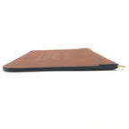 Louis Vuitton Pouch Neverfull Inside Out MM Leather Tan Brown — view 3