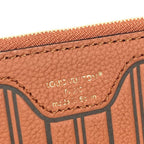 Louis Vuitton Pouch Neverfull Inside Out MM Leather Tan Brown — view 8