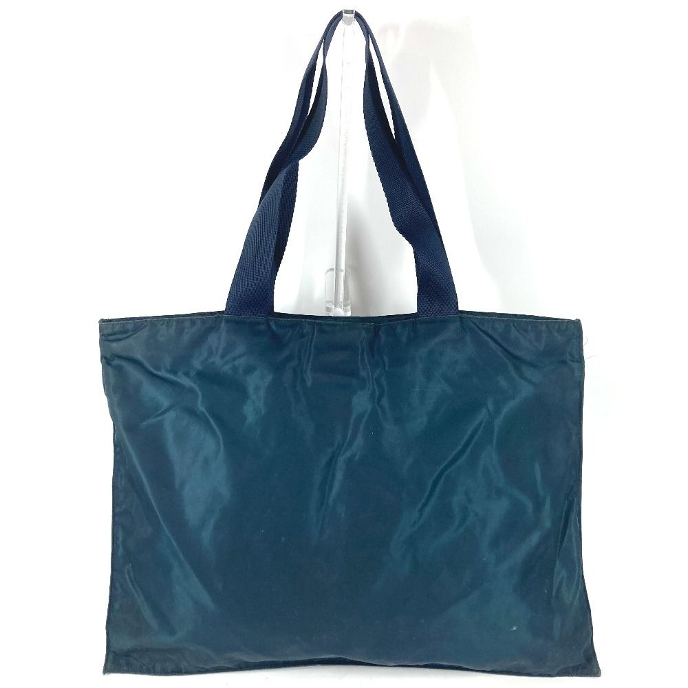 Prada Shoulder Bag Triangle Logo Nylon Blue — view 2
