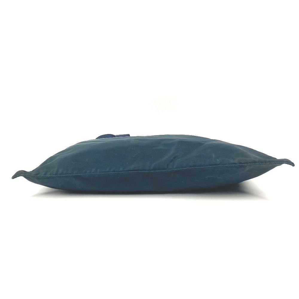 Prada Shoulder Bag Triangle Logo Nylon Blue — view 5