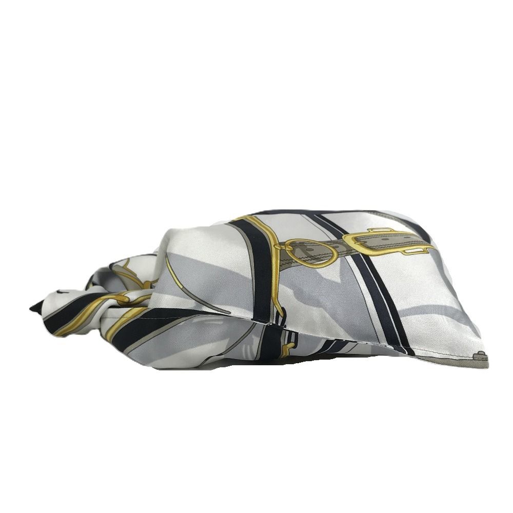 Hermes Handbag Tiash Furoshiki PM Silk White — view 6