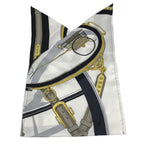 Hermes Handbag Tiash Furoshiki PM Silk White — view 7