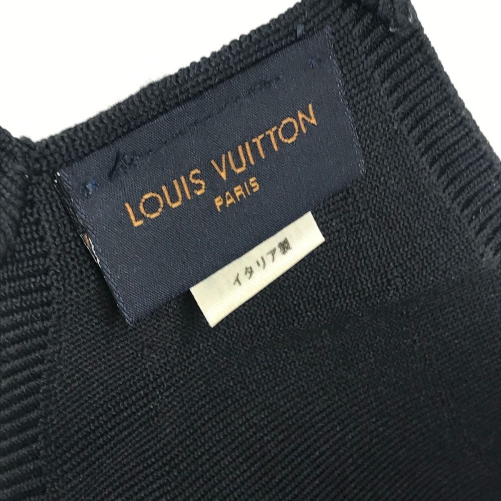 Louis Vuitton Mask Maille Nylon Black Pouch — view 4