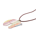 Hermes Necklace Tatta Sole Tatouage GM Rouge Grena Silver — view 2