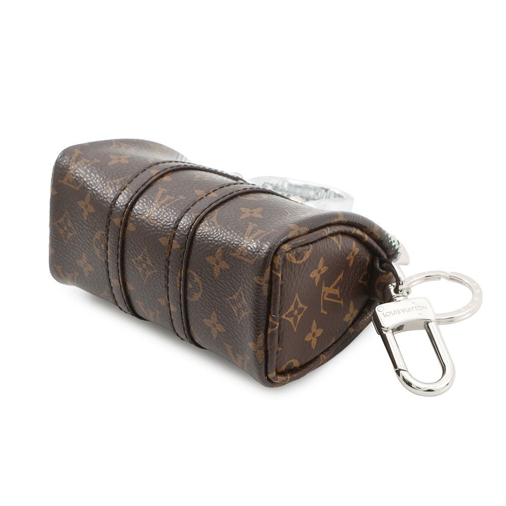 Louis Vuitton Bag Charm Monogram Metallic Mirror Mini Keepall Silver-brown — view 2
