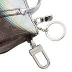 Louis Vuitton Bag Charm Monogram Metallic Mirror Mini Keepall Silver-brown — view 4