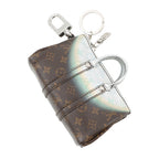 Louis Vuitton Bag Charm Monogram Metallic Mirror Mini Keepall Silver-brown — view 3
