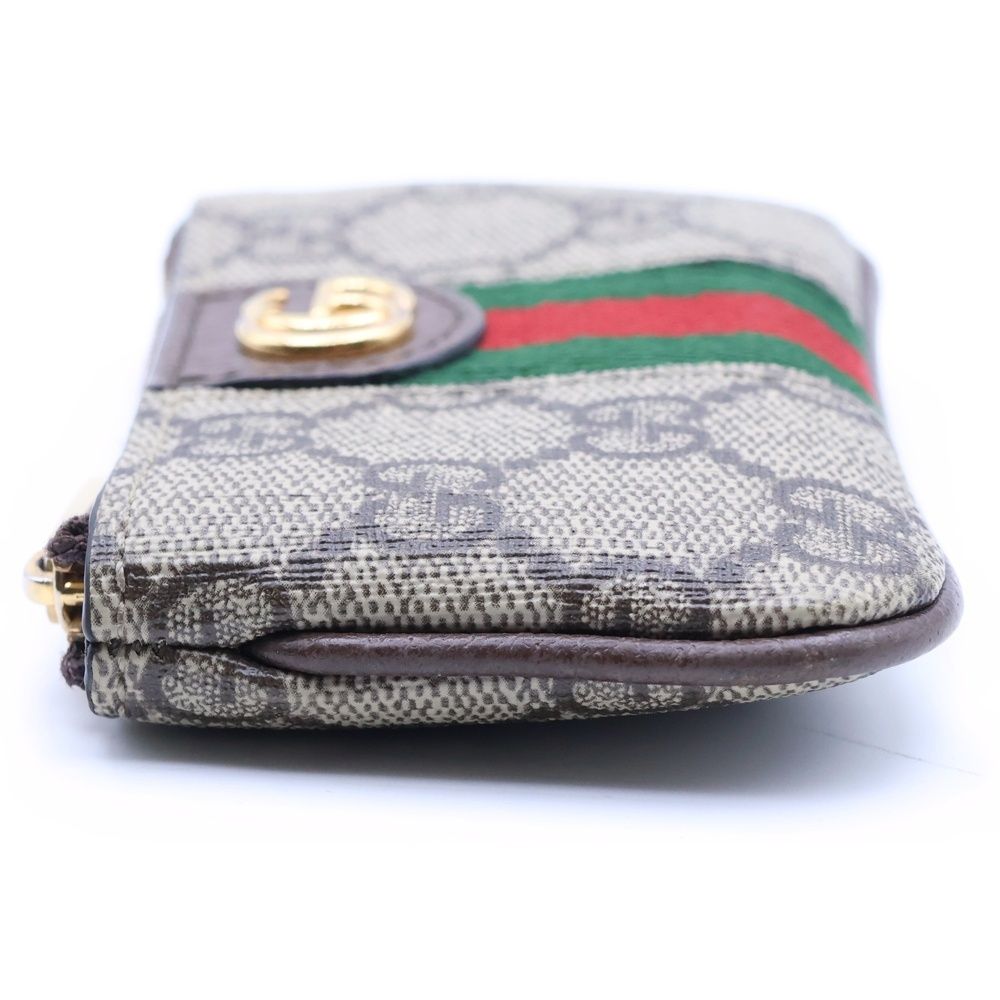 Gucci GG Supreme Ophidia Ebony Coin Case Beige — view 3