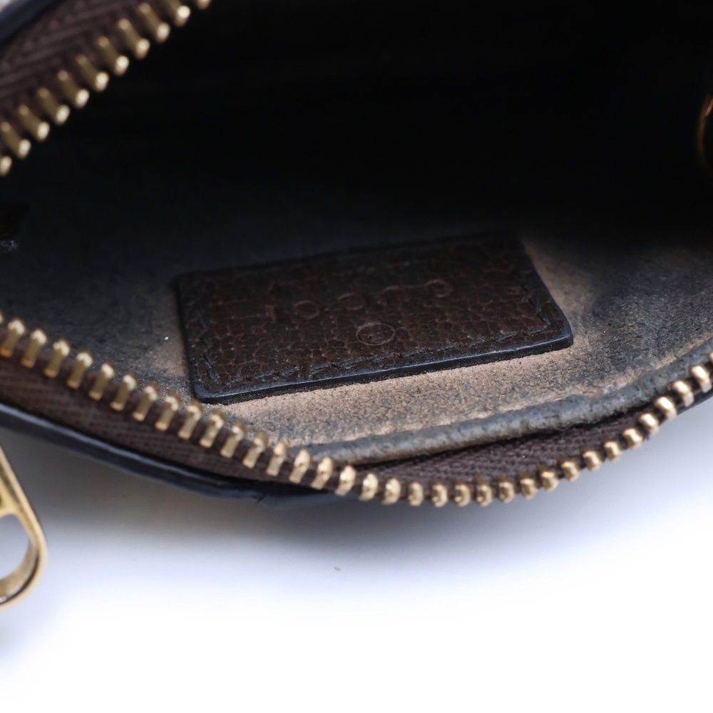 Gucci GG Supreme Ophidia Ebony Coin Case Beige — view 4