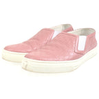 Gucci Micro Guccissima Embossed Leather Sneakers Slip on Pink — view 2