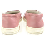 Gucci Micro Guccissima Embossed Leather Sneakers Slip on Pink — view 3
