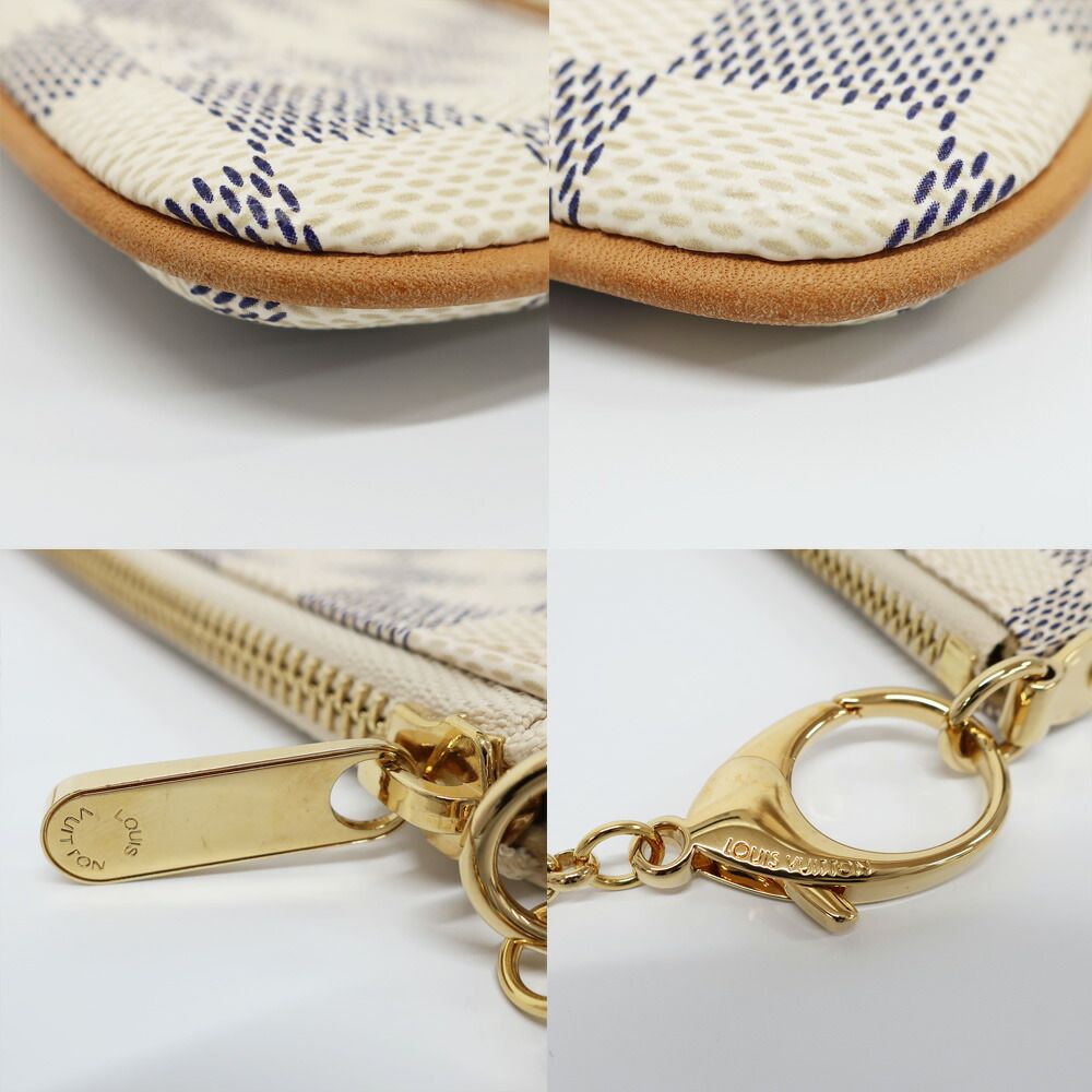 Louis Vuitton Pochette Mirror MM Damier Azur Pouch Mini Bag — view 5