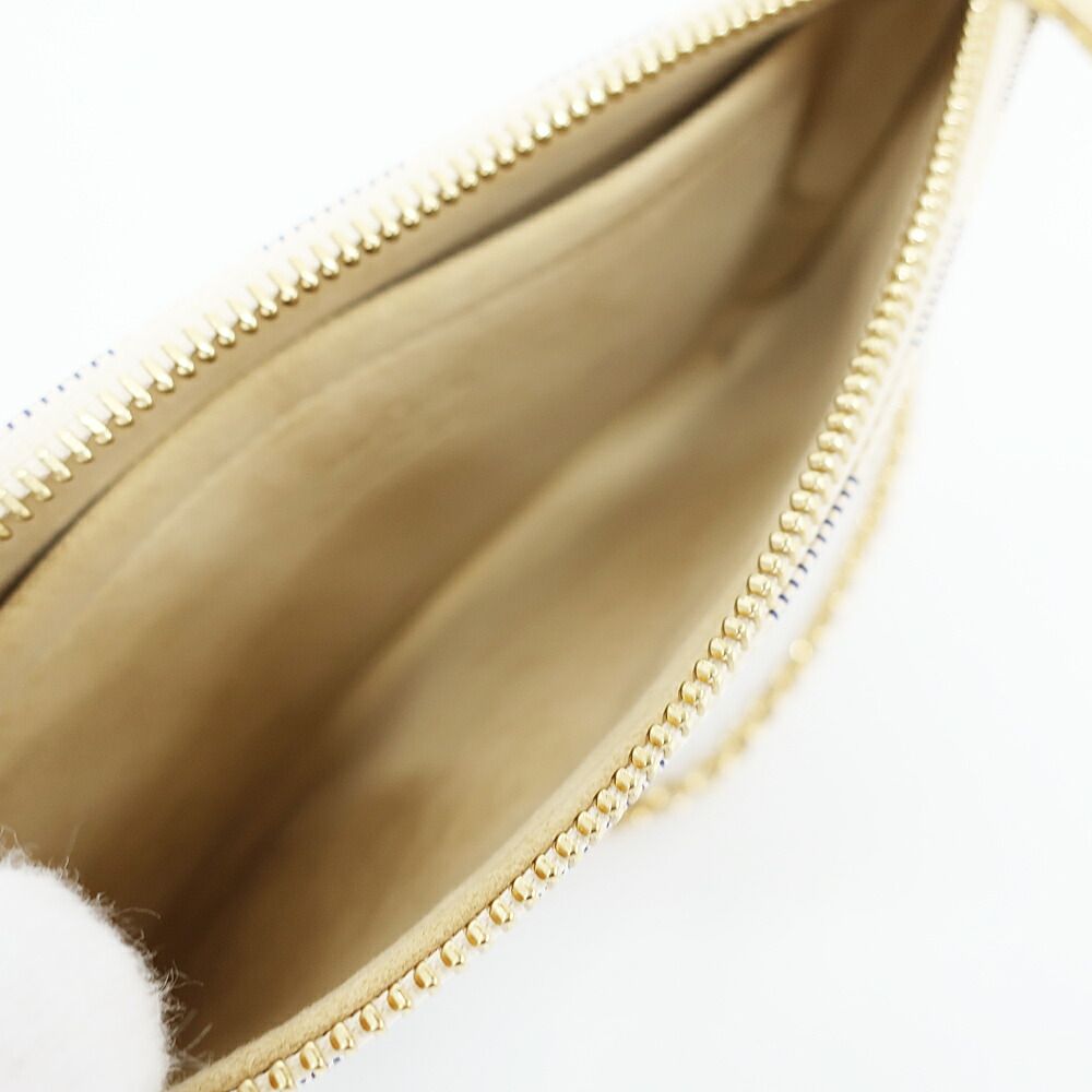 Louis Vuitton Pochette Mirror MM Damier Azur Pouch Mini Bag — view 6