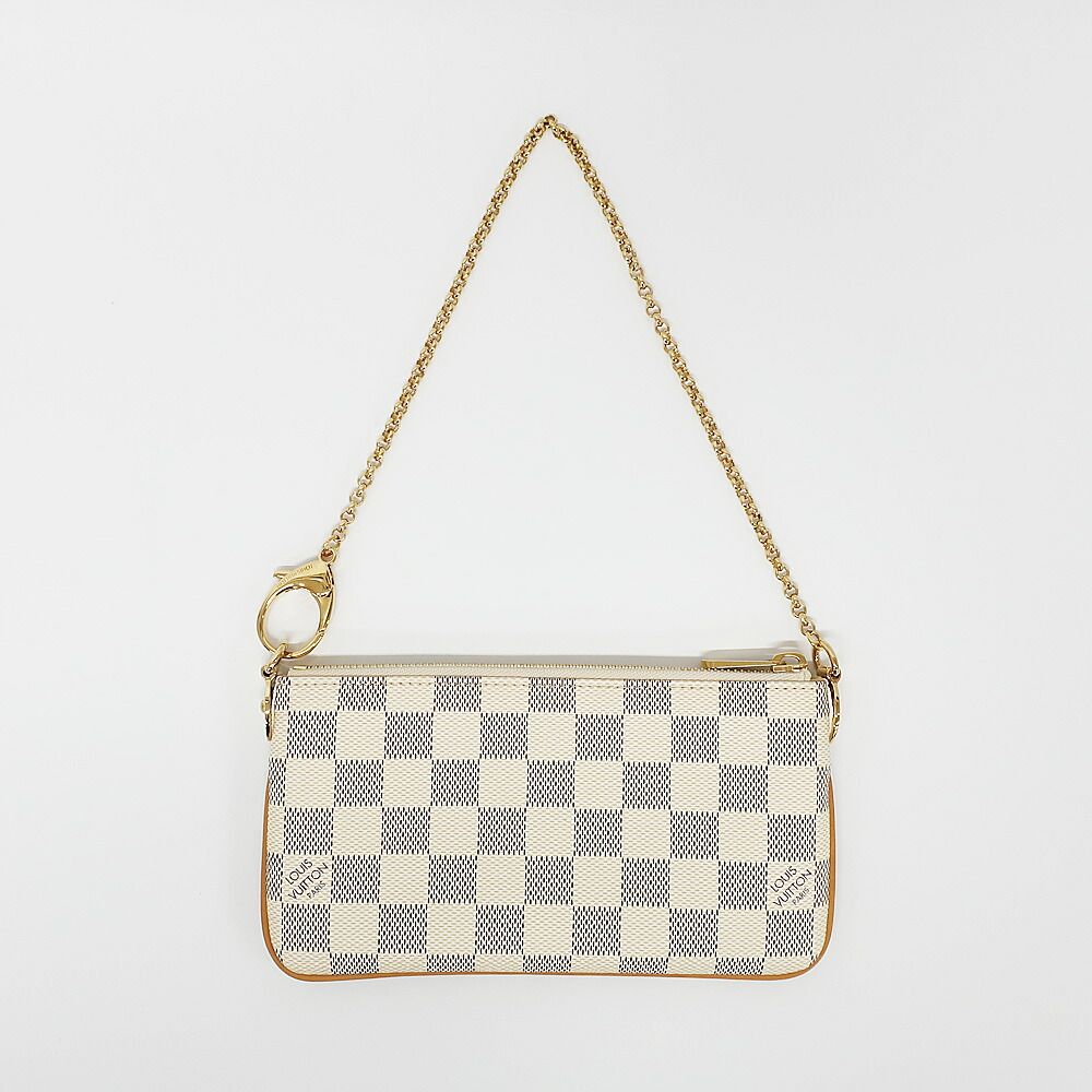 Louis Vuitton Pochette Mirror MM Damier Azur Pouch Mini Bag — view 2