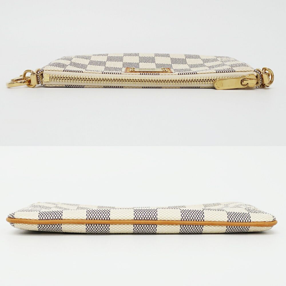 Louis Vuitton Pochette Mirror MM Damier Azur Pouch Mini Bag — view 3