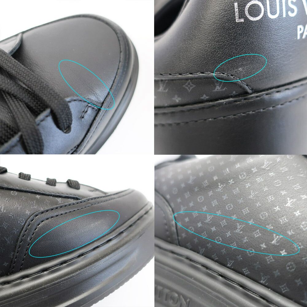 Louis Vuitton Beverly Hills Sneakers Micro Monogram Black — view 8