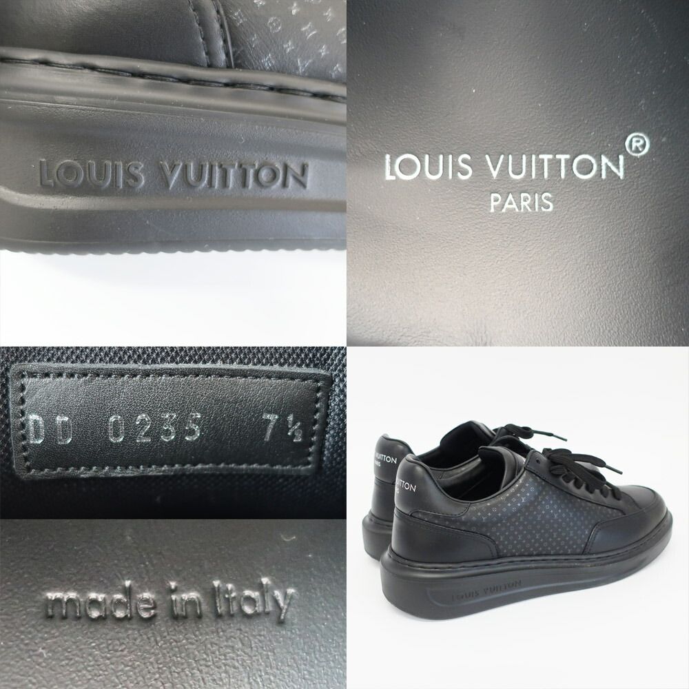 Louis Vuitton Beverly Hills Sneakers Micro Monogram Black — view 9