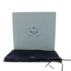 Prada Short Boots Side Zip Lace Up 35 Black — view 8