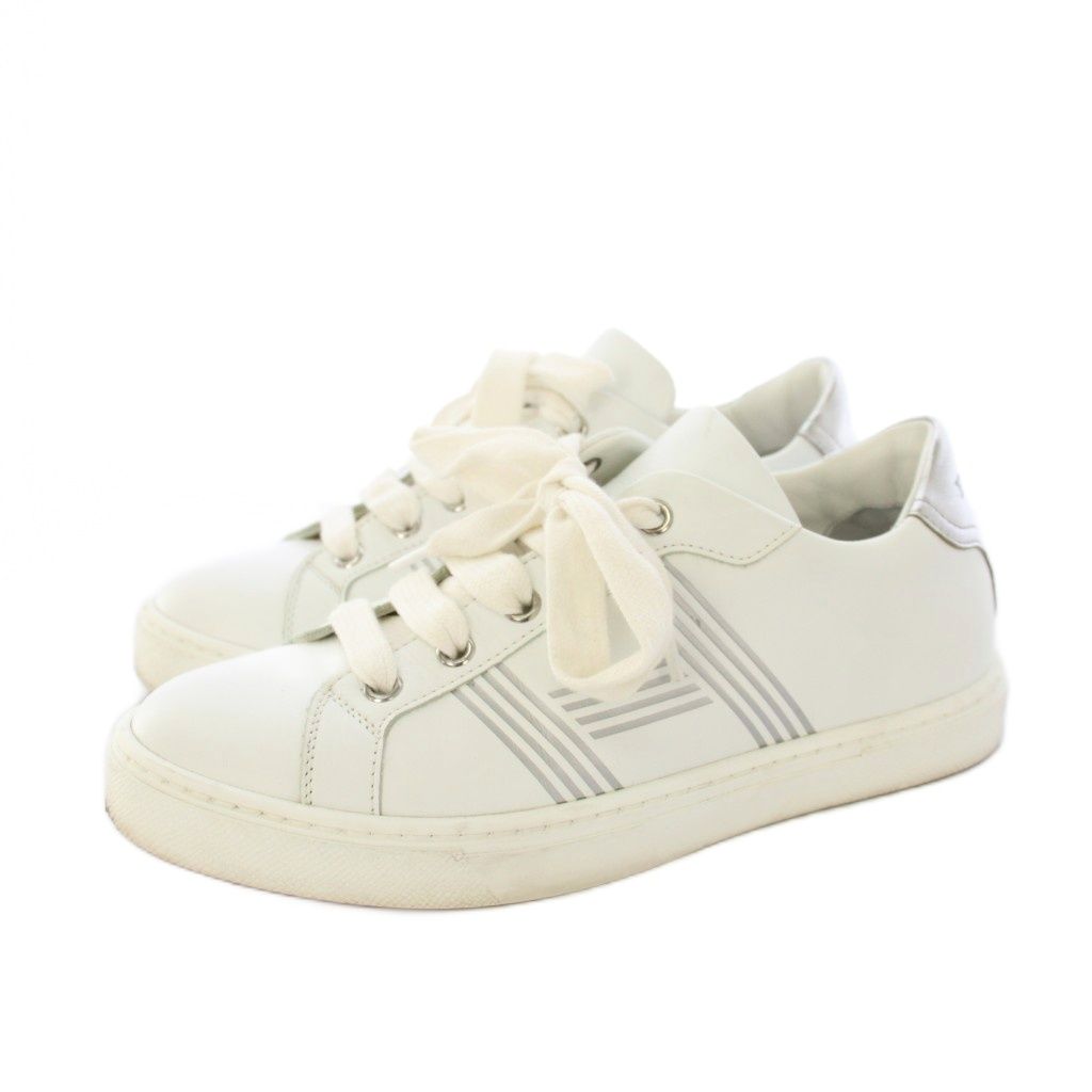 Hermes Avantage Sneakers Leather 35.5 White — view 2