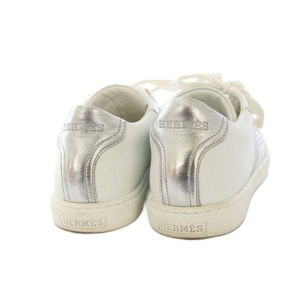 Hermes Avantage Sneakers Leather 35.5 White — view 3