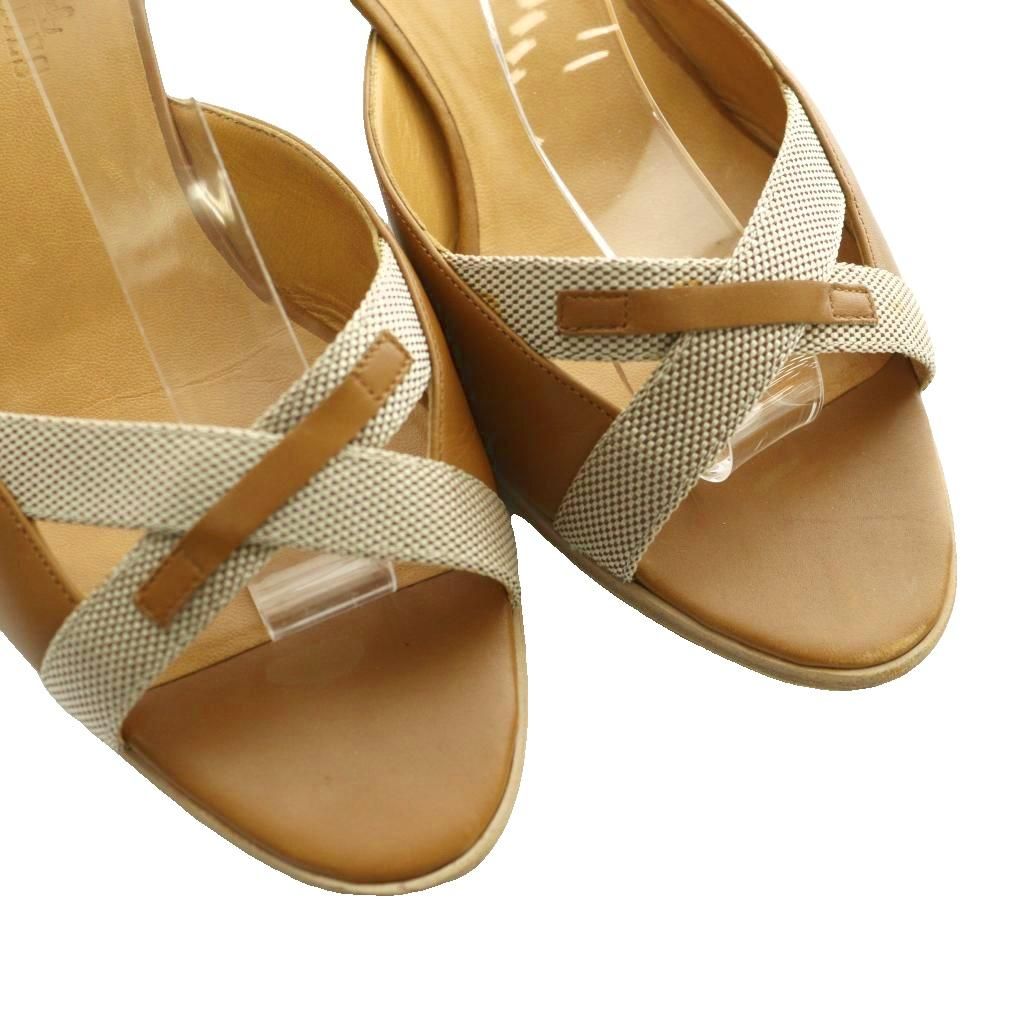 Hermes Ankle Strap Sandals Brown SS OS — view 3