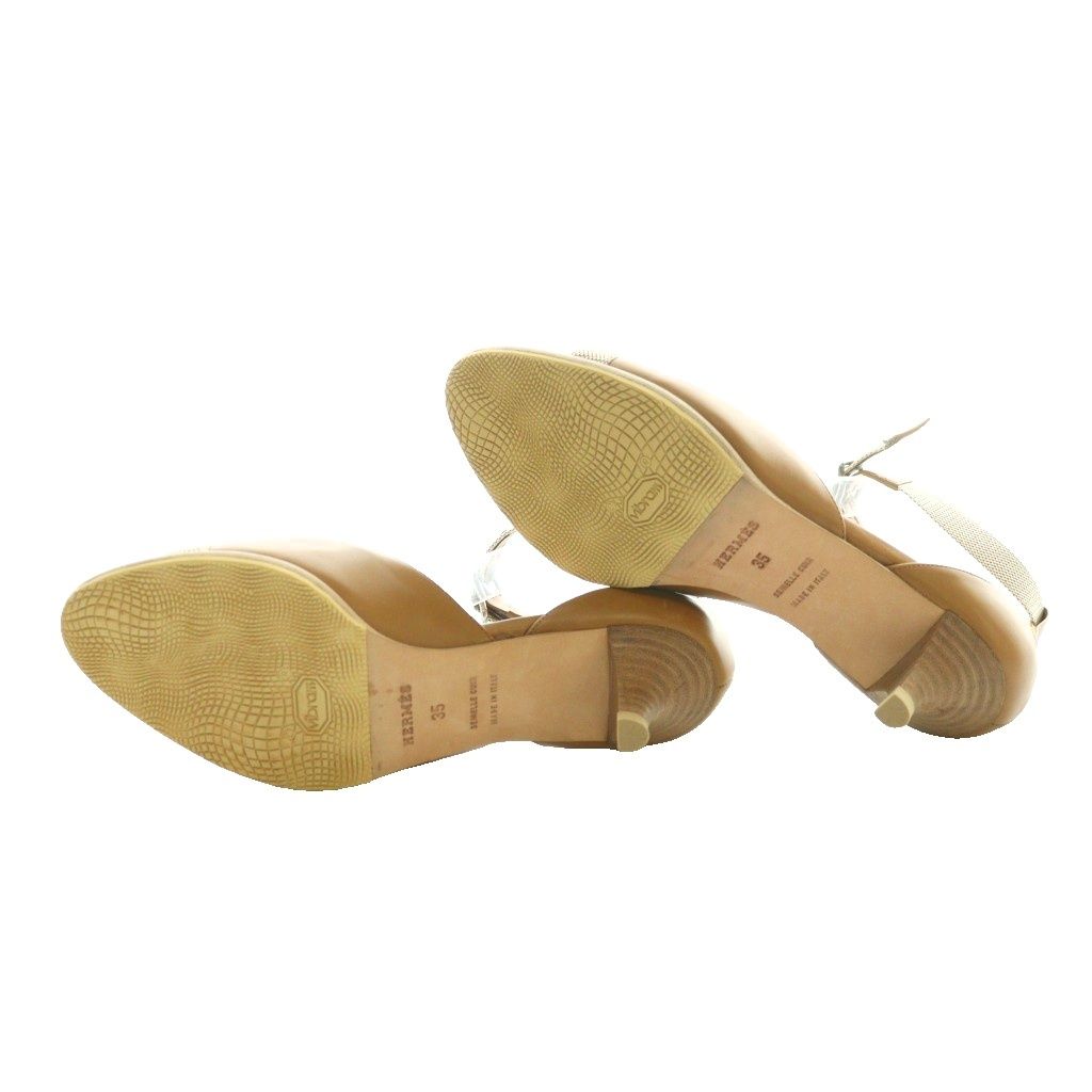 Hermes Ankle Strap Sandals Brown SS OS — view 5