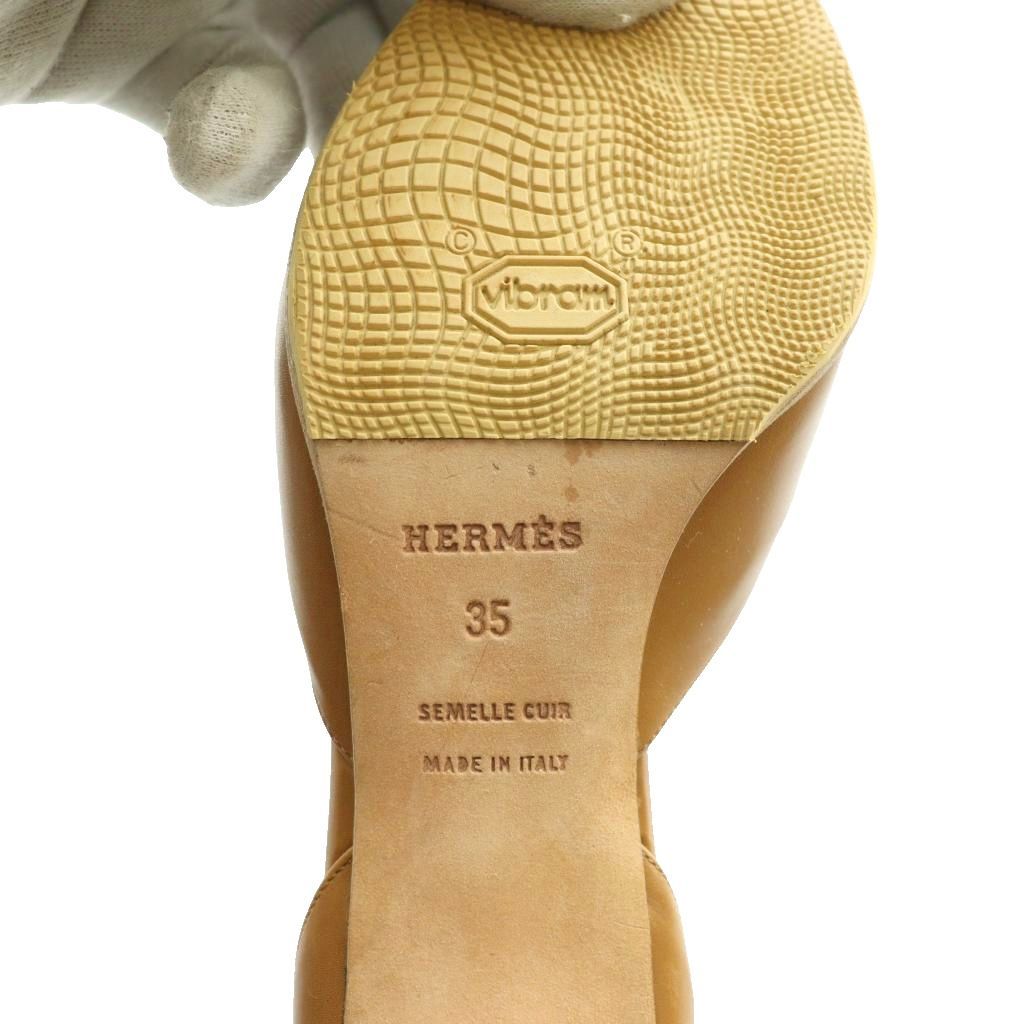 Hermes Ankle Strap Sandals Brown SS OS — view 6