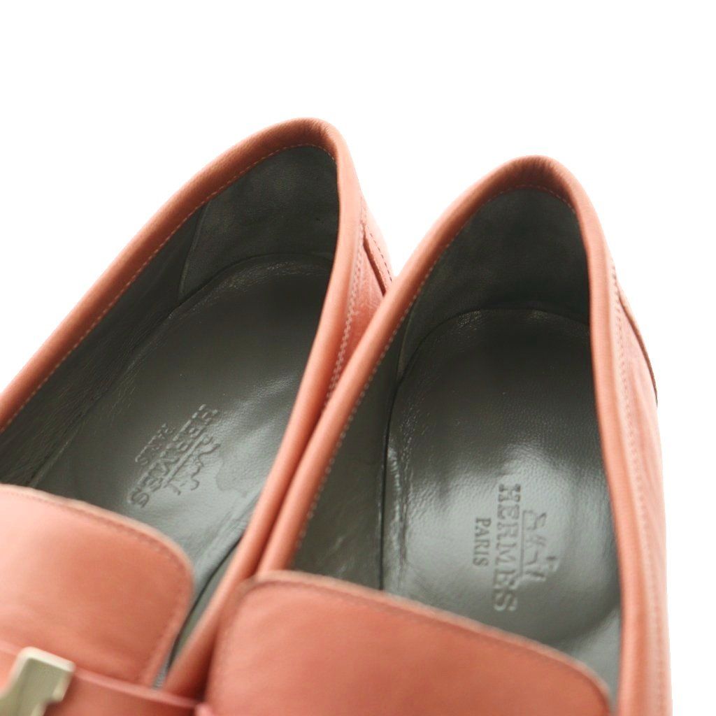 Hermes Moccasins Paris Constance Loafers 36 Pink SS OS — view 4